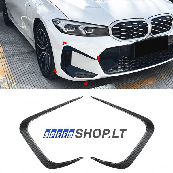 BMW 3 (G20-G21) LCI M Sport bamperio šoniniai spoileriai 